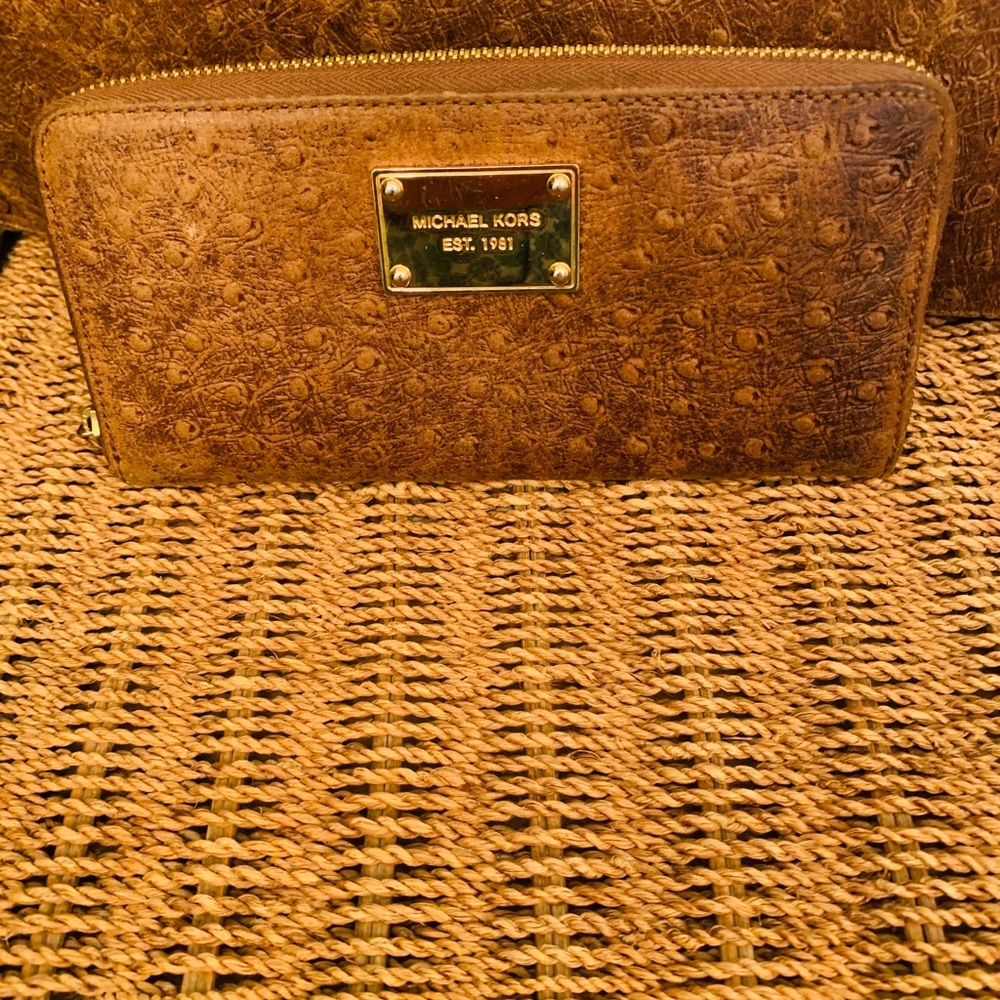 Preloved Michael Kors Ostrich Leather